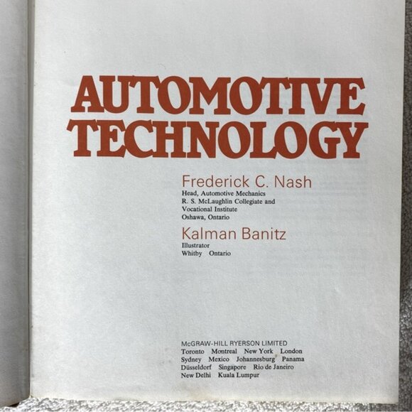 Vintage Automotive Technology Hardcover Book - Picture 4 of 15